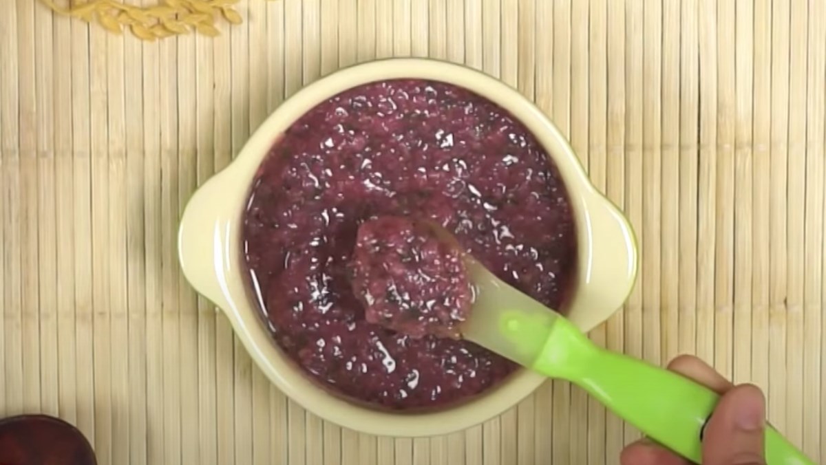 Crab porridge with amaranth