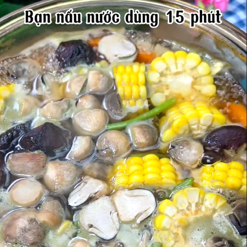 Step 2 Cooking the sugarcane vegetable hotpot