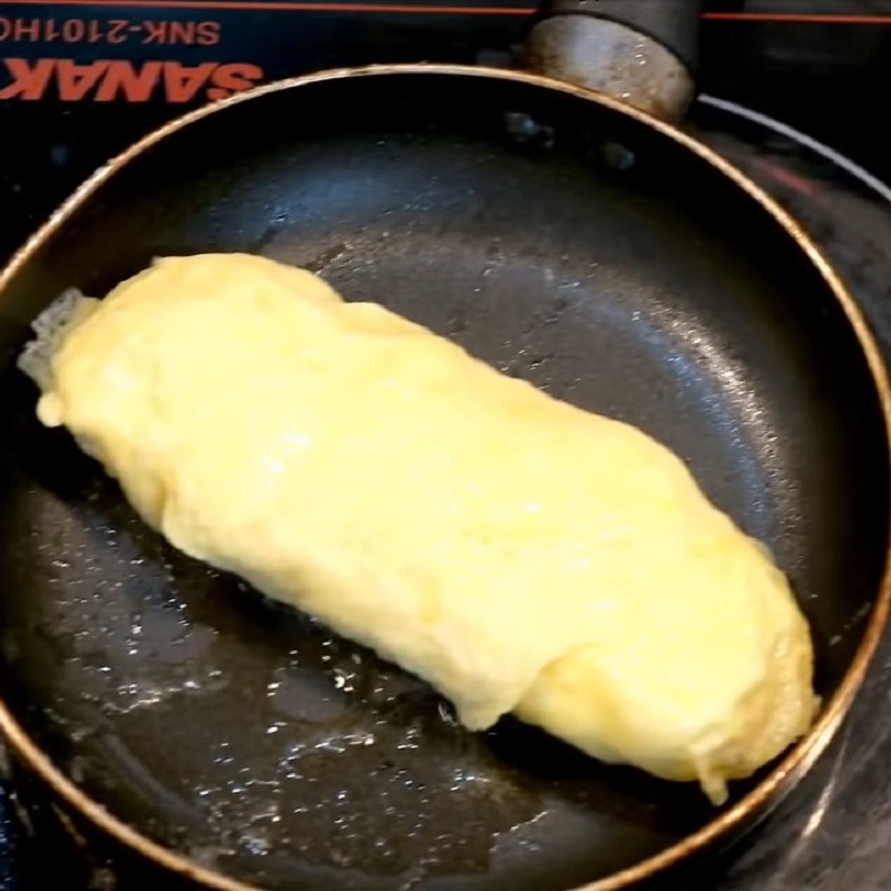 Step 4 Making rolled eggs Panda bento