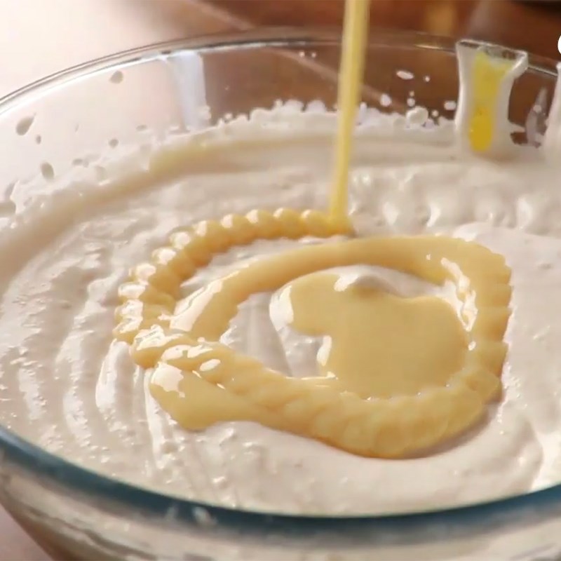 Step 3 Whip fresh cream and mix with pineapple Pineapple milk cream