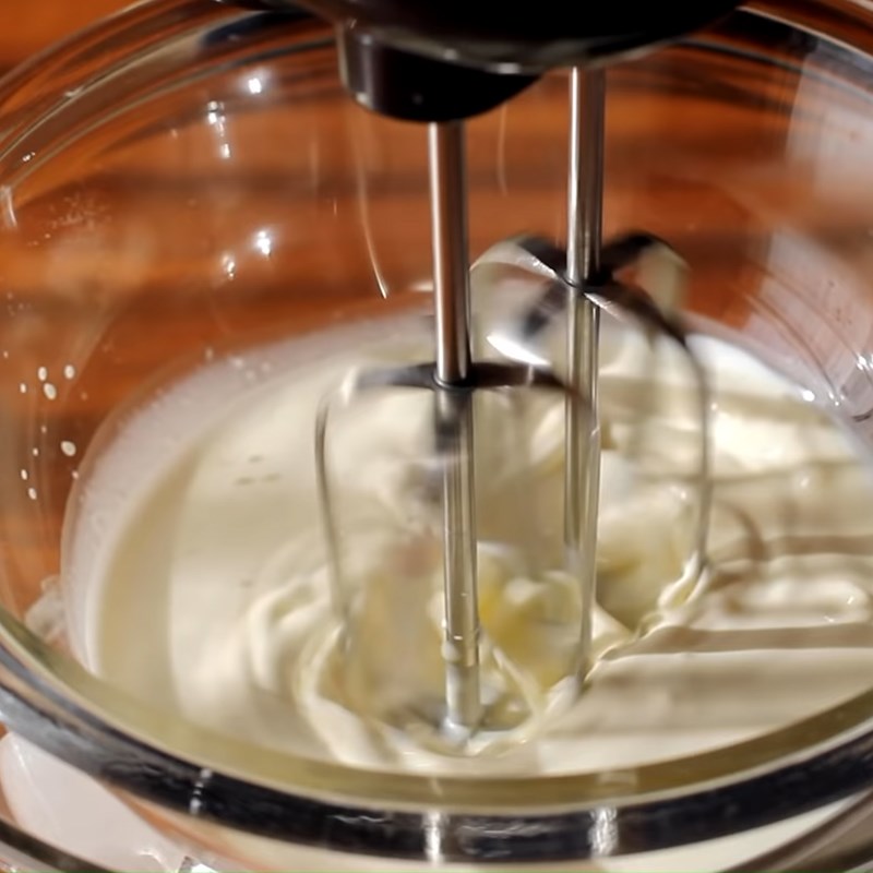 Step 6 Whipping the Cream for Chiffon Cake