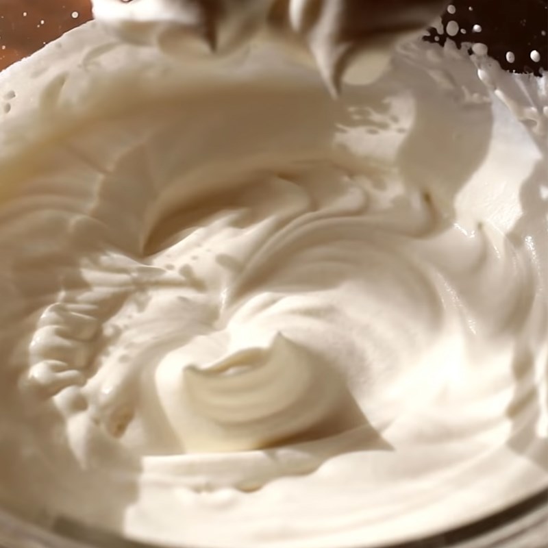 Step 6 Whipping the Cream for Chiffon Cake