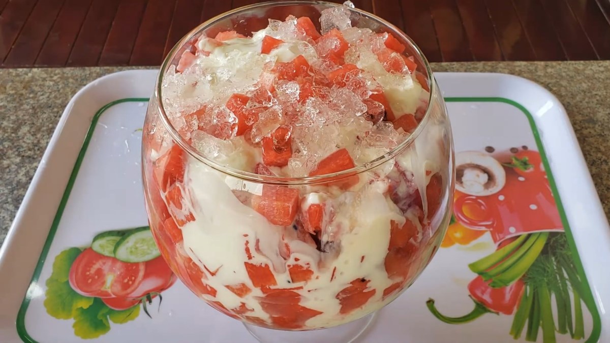Watermelon with Yogurt