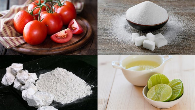 Ingredients for tomato jam dish