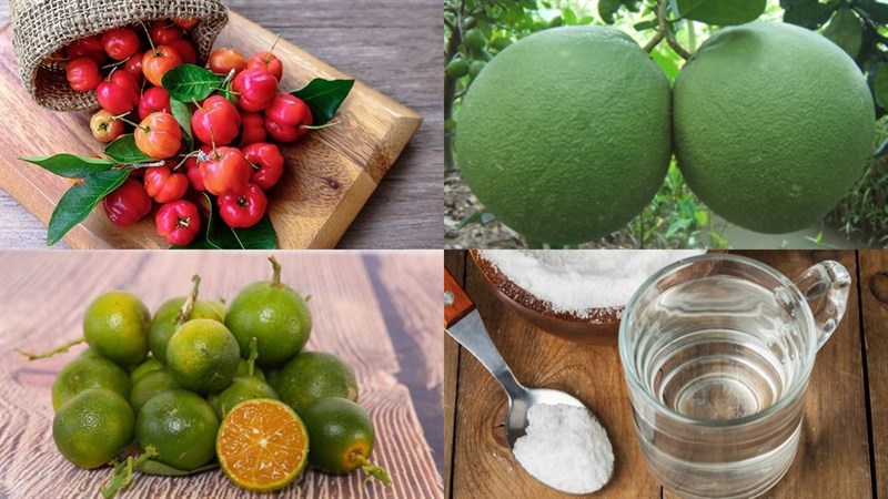 Ingredients for 2 ways to make cherry juice