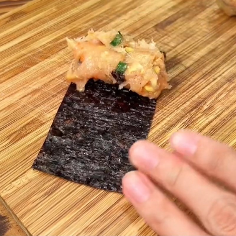 Step 2 Seaweed Chicken Rolls Seaweed Chicken Rolls (Recipe shared from Tiktok Cooking with TasteVN)