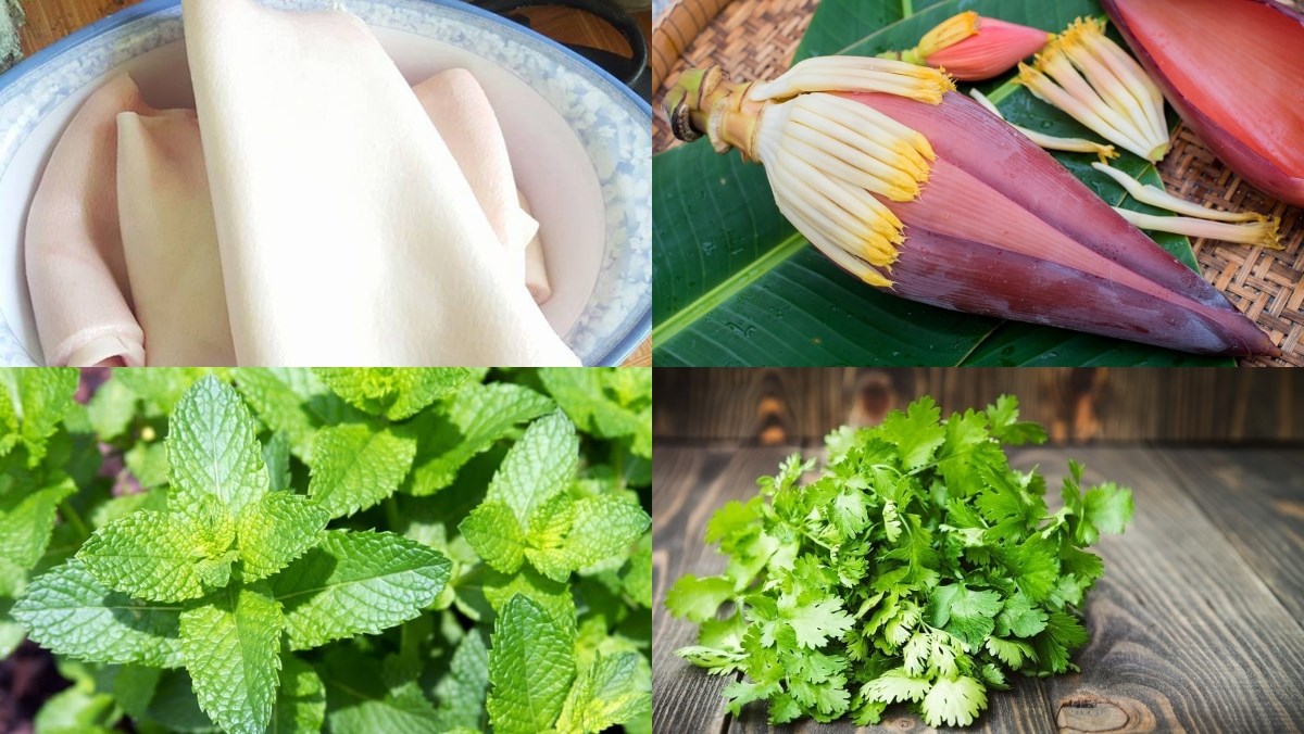 Ingredients for pig skin salad