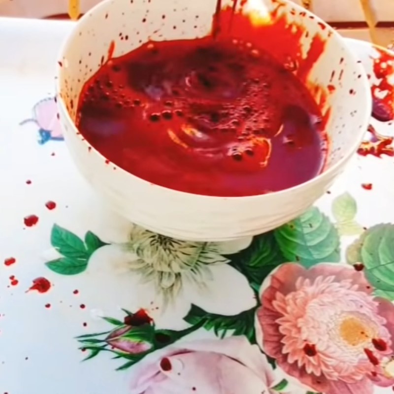 Step 1 Prepare Duck Blood Pudding