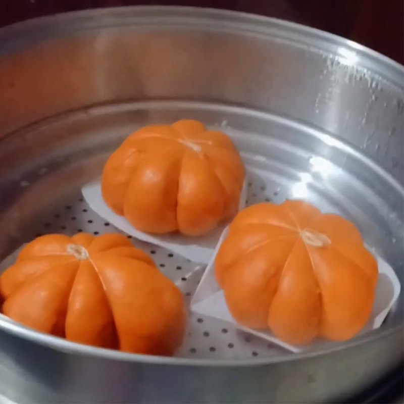 Step 4 Steamed Gac Buns