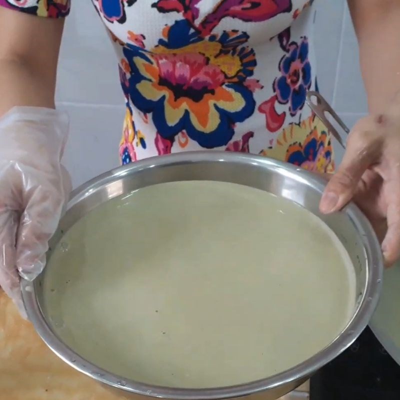 Step 3 Steam the flour Chinese Mugwort Cake