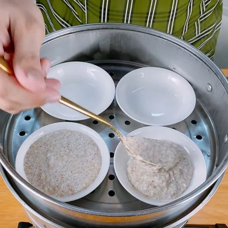 Step 3 Steaming Buckwheat Flour Buckwheat Cake