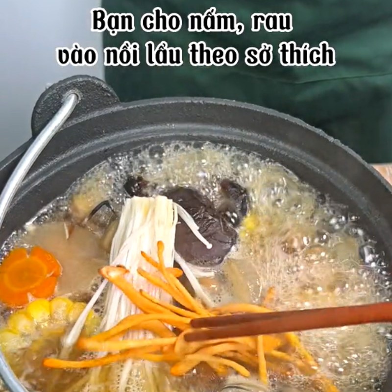 Step 3 Completion of vegetable and sugarcane hotpot