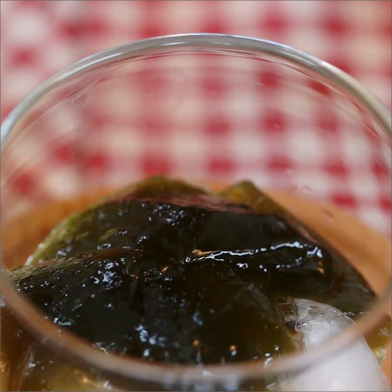 Step 4 Completion of găng jelly from fresh leaves