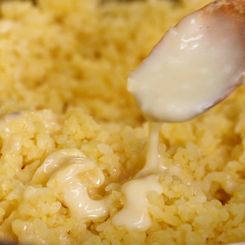 Step 4 Completion Sticky Rice Durian with Mung Beans