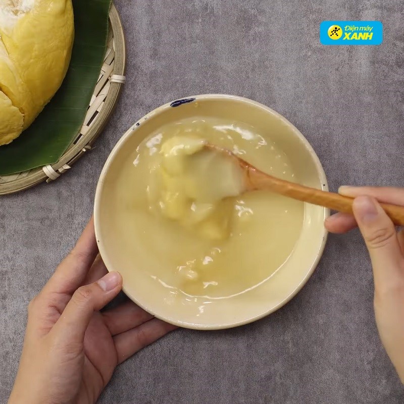 Step 4 Completion Sticky Rice Durian with Mung Beans