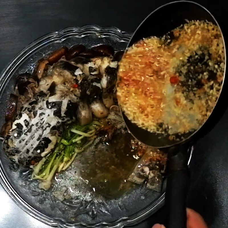 Step 6 Completion of steamed fish