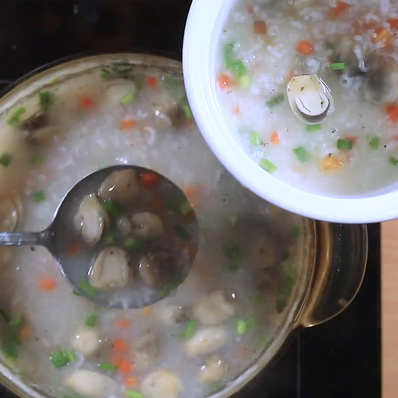 Step 4 Completion Mushroom Porridge