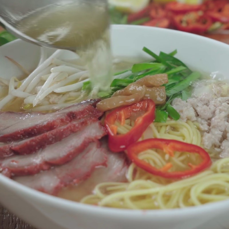 Step 7 Completion of Hu Tieu noodles