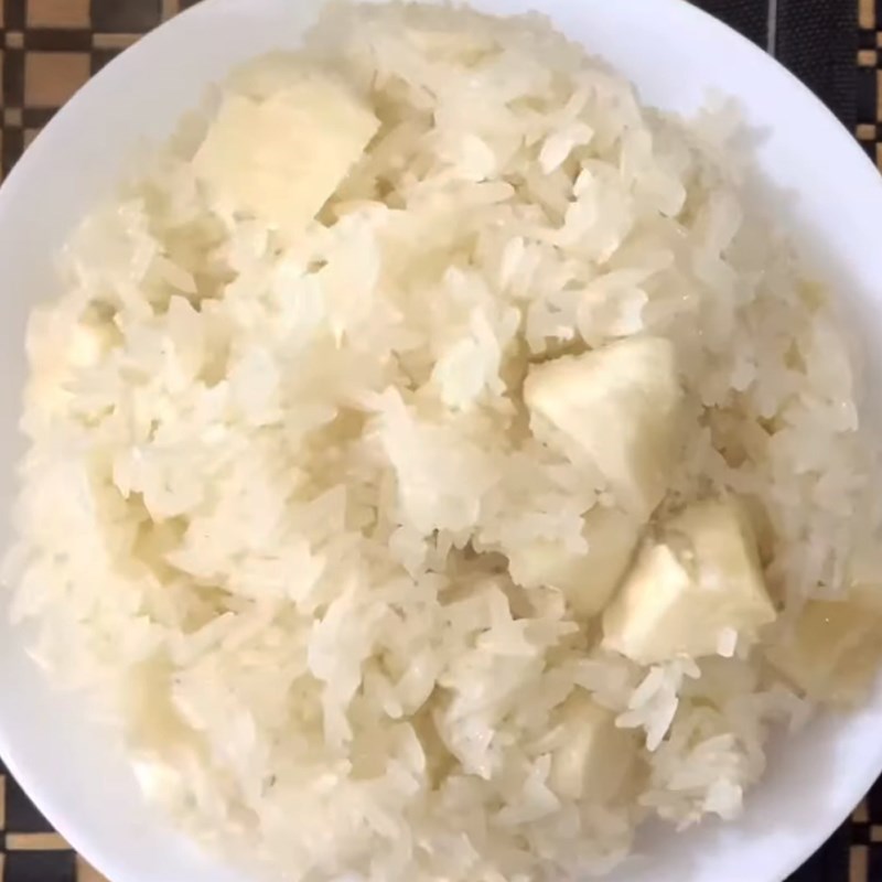 Step 3 Complete Cassava Sticky Rice using a pressure cooker