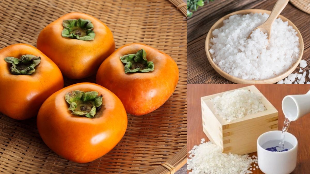 Ingredients for dried persimmons