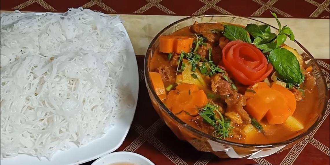 how to cook beef in yellow sauce with delicious and very appealing gac 14823