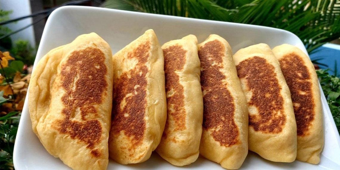 how to make banh mi stuffed with milk using a non stick pan 00612