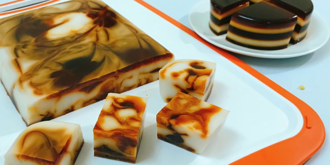 how to make crystal jelly with milk tea crunchy delicious appealing 11265