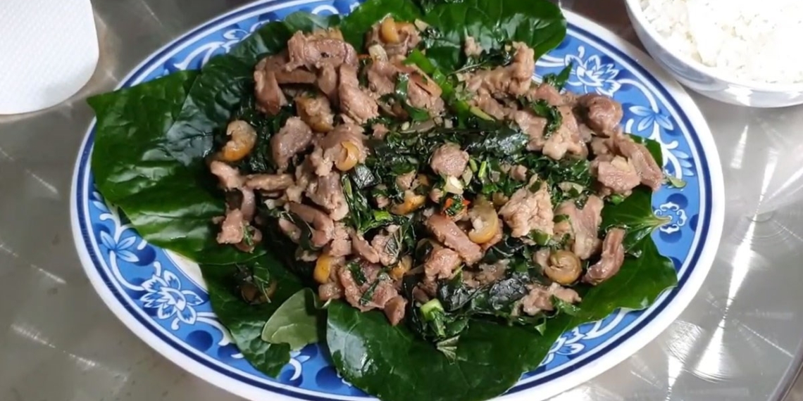 how to make delicious tender meat stir fried with thai basil for the whole family 08681