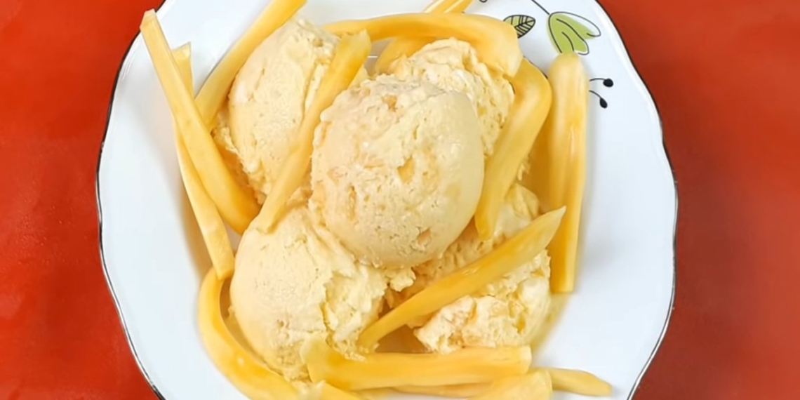 how to make jackfruit ice cream with blender super easy 00729
