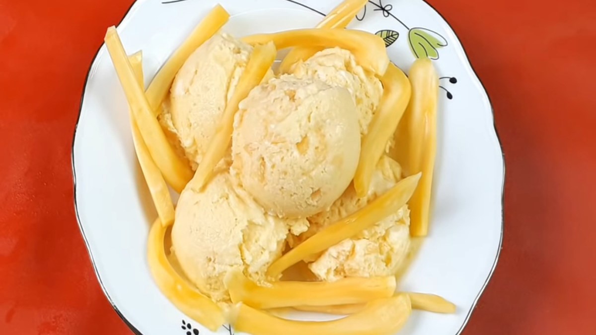 2 simple ways to make jackfruit ice cream with a blender at home 2 Jackfruit ice cream using a blender