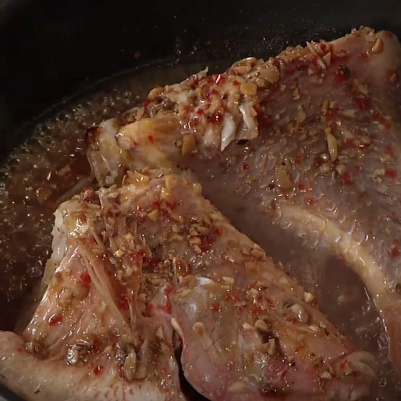 Step 4 Braised Fish with Fermented Soybean Paste