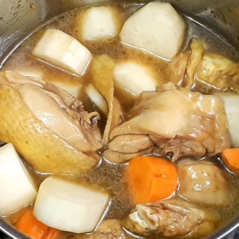Step 4 Braised Chicken Braised Chicken with Radish