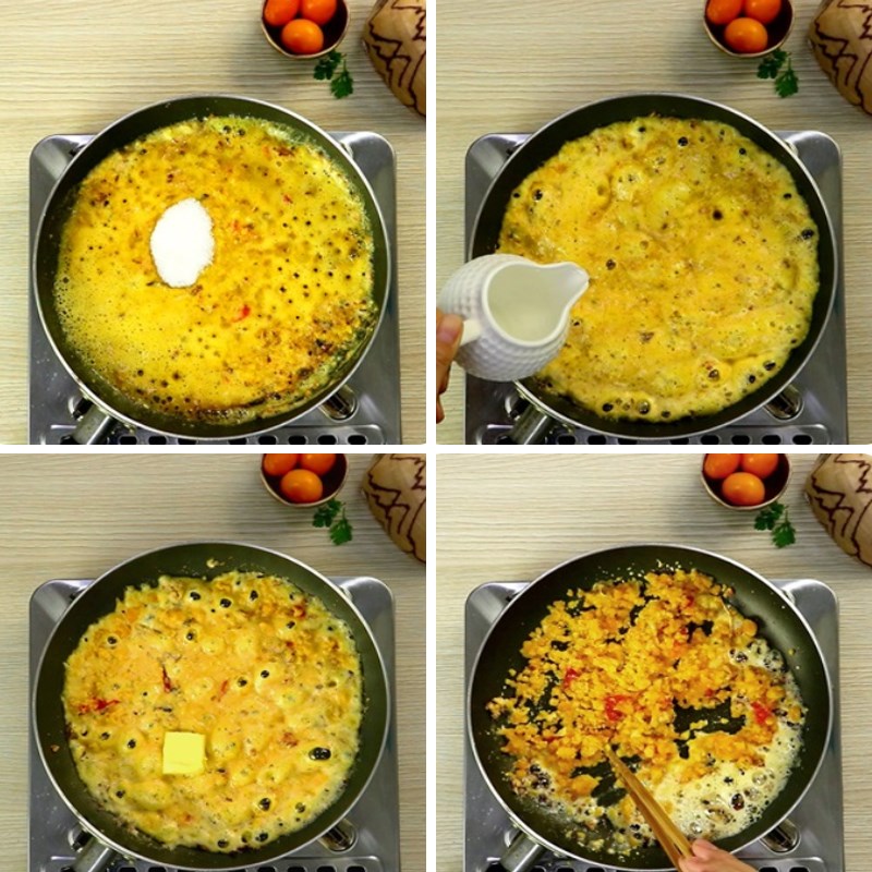 Step 2 Make the salted egg yolk sauce Stir-fried snails with salted egg
