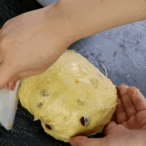 Step 6 Shaping the Bread Panettone Fruit Bread