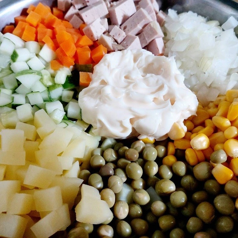 Step 3 Make Russian Salad