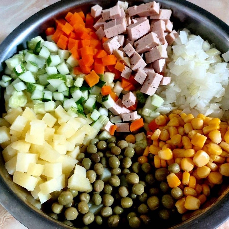 Step 3 Make Russian Salad