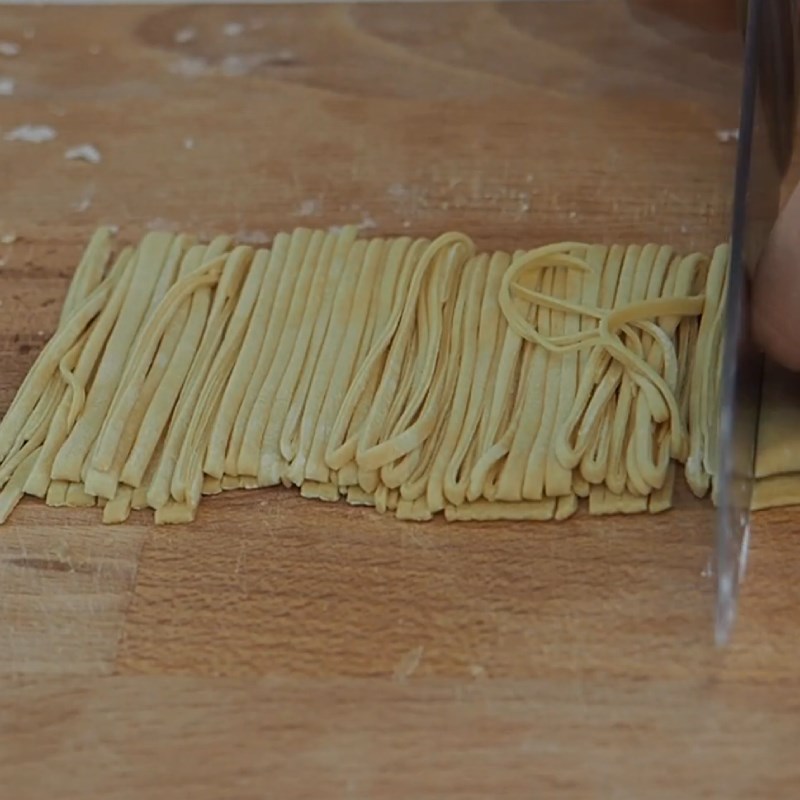 Step 6 Making ramen noodles Tori Paitan Ramen
