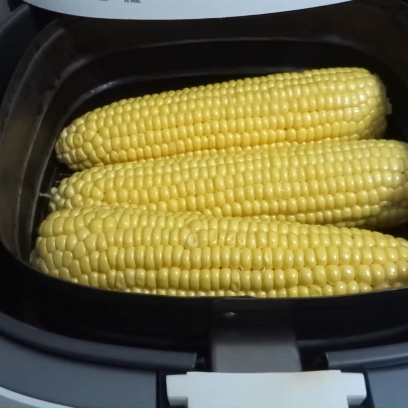 Step 1 Grilling corn with air fryer Grilled corn with scallion oil