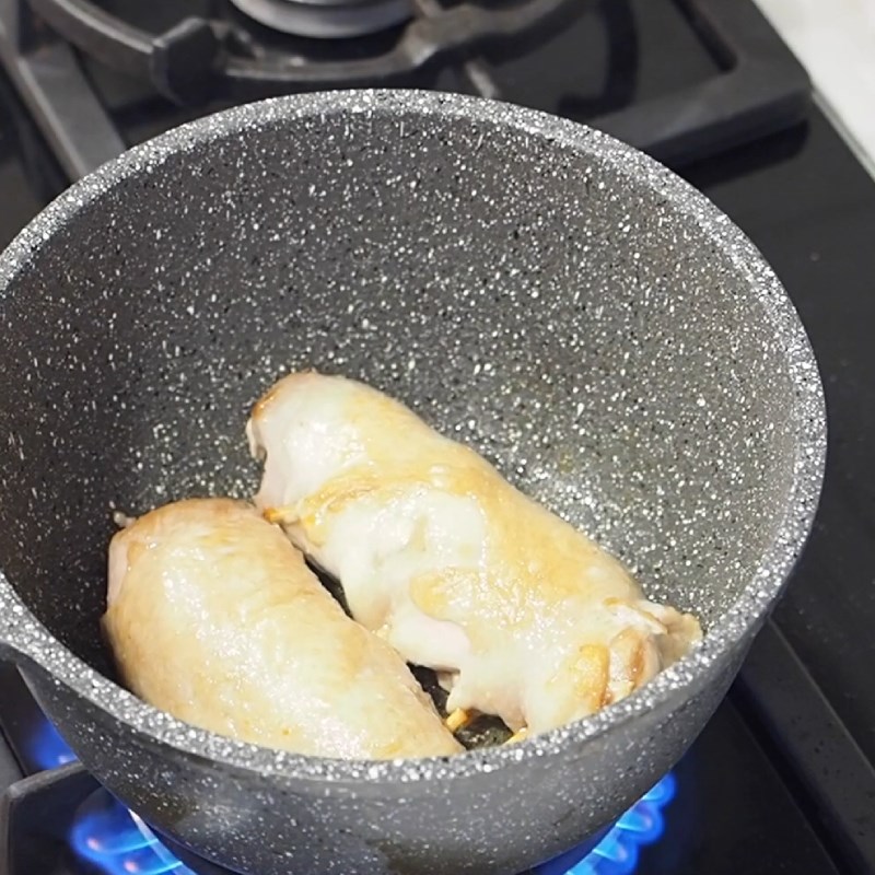 Step 5 Making char siu chicken for Tori Paitan Ramen