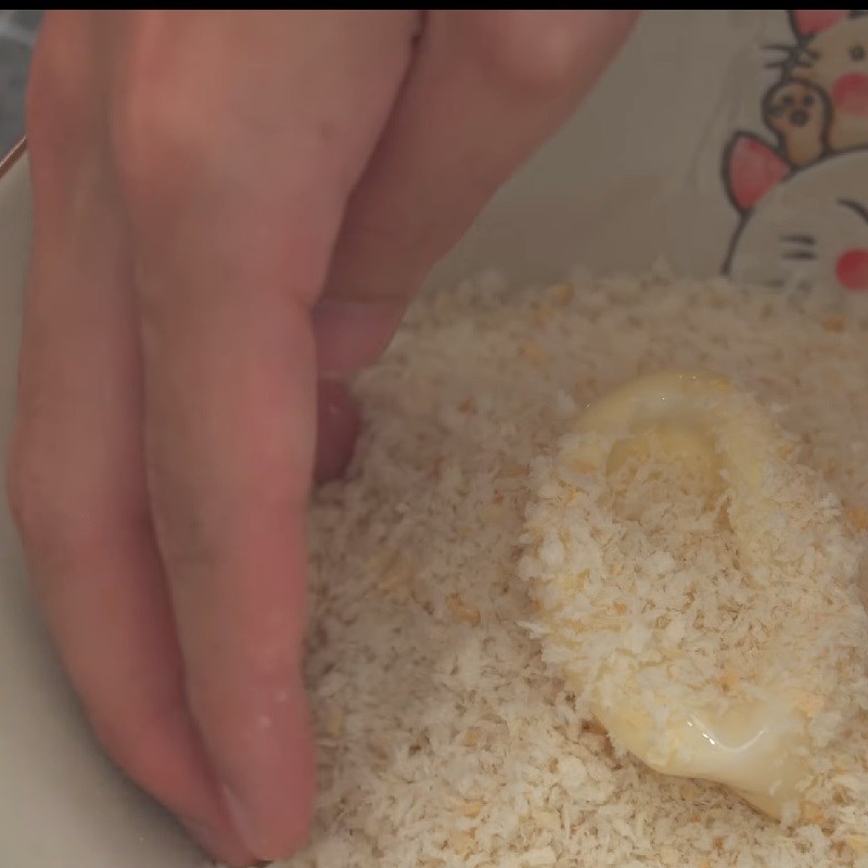 Step 4 Frying Squid Rings Bento Rice with Fried Squid