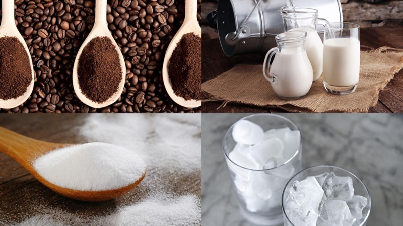 Ingredients for Dalgona latte