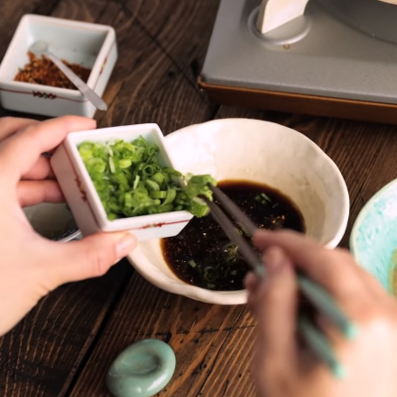 Step 4 Make the dipping sauce for the hotpot Shabu shabu hotpot