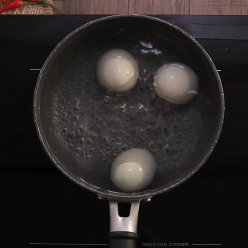 Step 1 Boil duck eggs Fried duck eggs with fish sauce