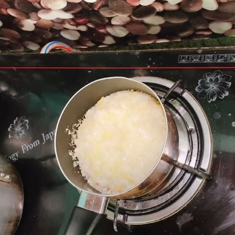 Step 5 Cook basa fish porridge Basa fish porridge