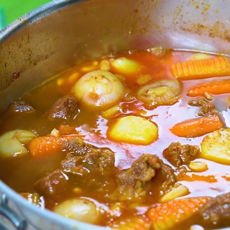 Step 6 Cooking beef stew for beef stew with beans