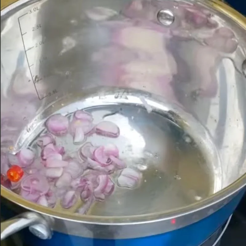 Step 3 Cooking the soup Dried fish soup
