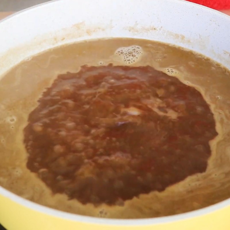 Step 5 Cooking the noodle broth Tsukemen ramen