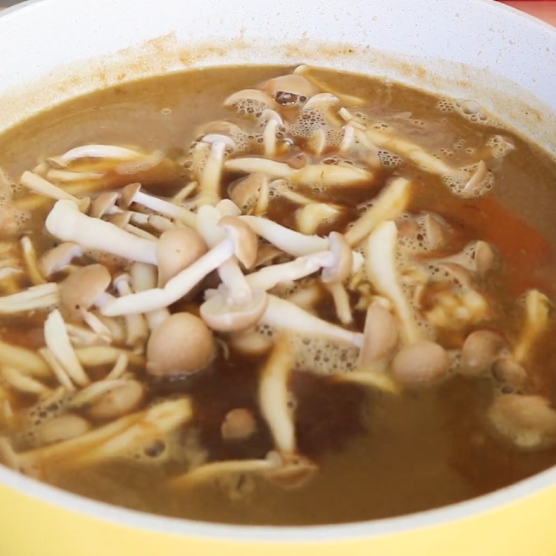 Step 5 Cooking the noodle broth Tsukemen ramen