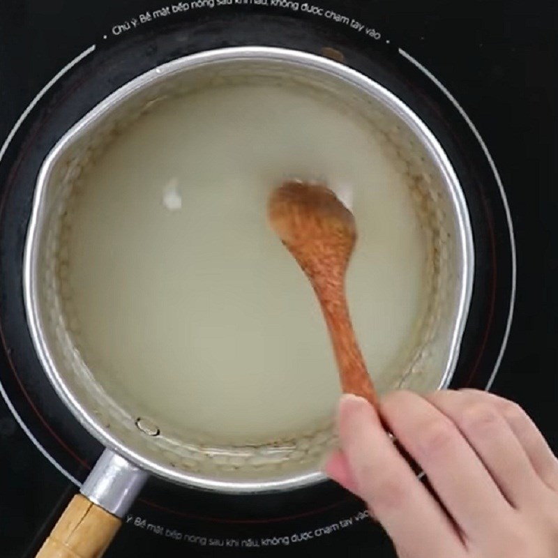 Step 2 Cook sugar syrup Golden Lotus Tea