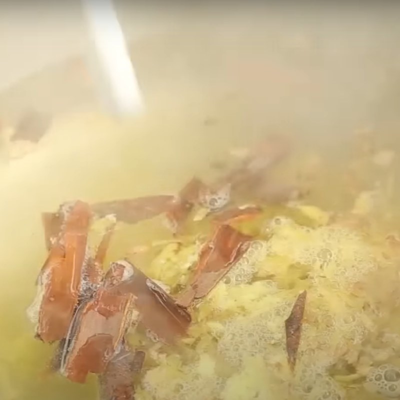 Step 4 Cooking Sugar Water Che Lam without malt